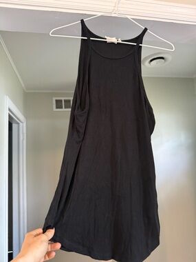 Silka Black Sleeveless Tank Top Shirt M Medium
